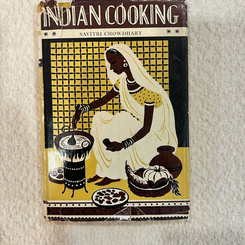Vintage 1957 Indian Cooking Savitri Chowdhary Cookbook Hardback 2nd Imp